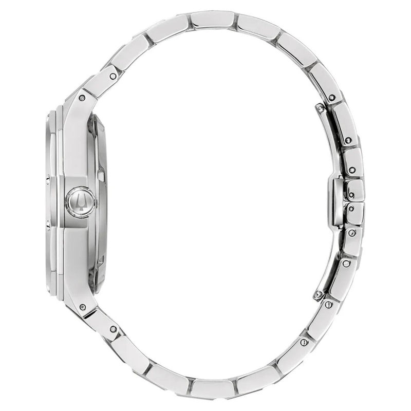 Bulova Classic 96B464 analog herrklocka med grön urtavla och armband i rostfritt stål
