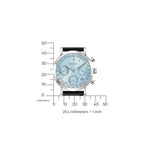 Bulova Classic 96B456 analog herrklocka med blå urtavla och armband i läder