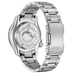 Citizen Promaster Marine NY0161-63LE analog herrklocka med blå urtavla och armband i rostfritt stål