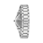 Bulova Surveyor 96P242 analog damklocka med silver urtavla och armband i rostfritt stål