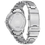 Citizen Eco-Drive Pro Marine BN0269-50W analog herrklocka med grön urtavla och armband i rostfritt stål