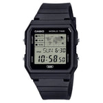 Casio Timeless LF-30W-1AEF digital unisexklocka med svart urtavla och armband i resin