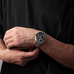 Citizen Promaster Eco-Drive BN0261-51E analog herrklocka med svart urtavla och armband i rostfritt stål