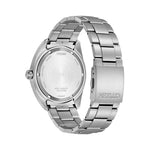 Citizen Eco-Drive Titanium BM8560-88E analog herrklocka med svart urtavla och armband i titan