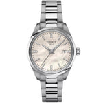 Tissot PR 100 Quartz T150.210.11.116.00 analog damklocka med vit urtavla och armband i rostfritt stål