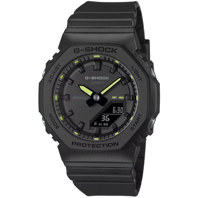 Casio G-Shock GMA-P2100SA-1A2ER ana-digi herrklocka med svart urtavla och armband i resin