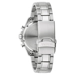 Bulova Marine Star 96B466 analog herrklocka med blå urtavla och armband i rostfritt stål