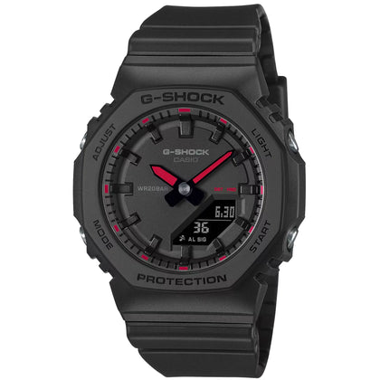 Casio G-Shock GMA-P2100SA-1A1ER ana-digi herrklocka med svart urtavla och armband i resin