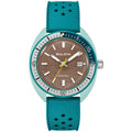 Bulova Snorkel 98B446 analog herrklocka med brun urtavla och armband i gummi