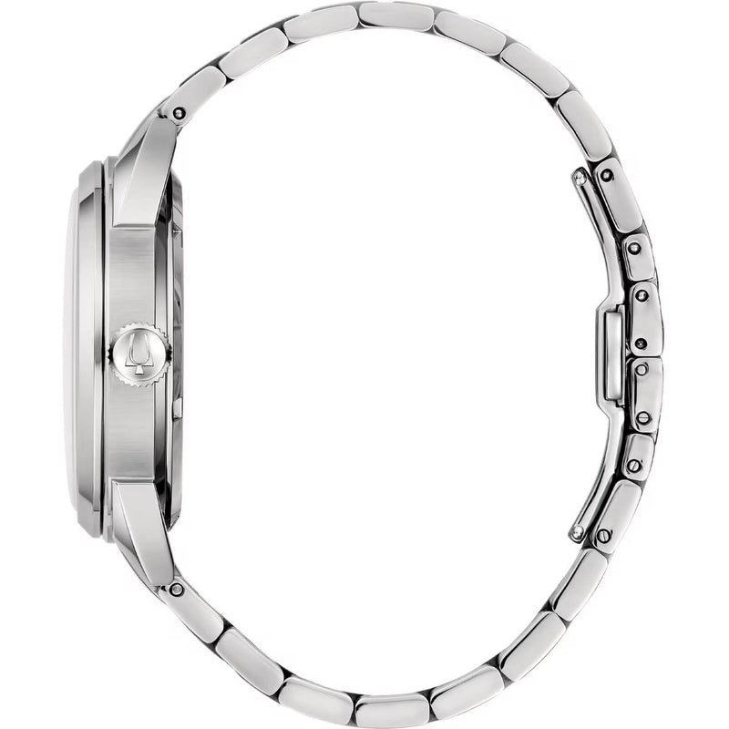 Bulova Sutton 96B423 analog herrklocka med turkos urtavla och armband i rostfritt stål