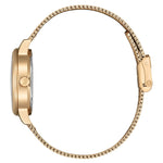Citizen Elegance EW2623-70P analog damklocka med beige urtavla och armband i rostfritt stål