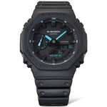Casio G-Shock GA-2100-1A2ER analog herrklocka med svart urtavla och armband i resin