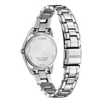 Citizen Super Titanium EW2601-81M analog damklocka med blå urtavla och armband i titan