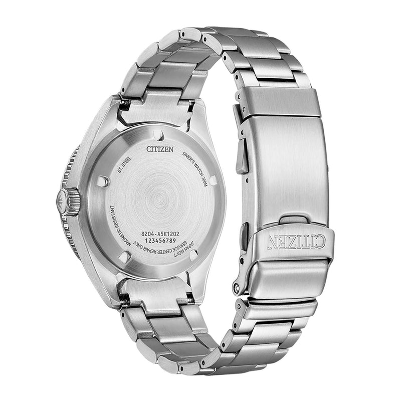 Citizen PROMASTER Mechanical Diver NY0129-58LE analog unisexklocka med blå urtavla och armband i rostfritt stål