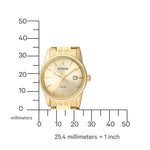 Citizen Classic EU6002-51P analog damklocka med guld urtavla och armband i rostfritt stål