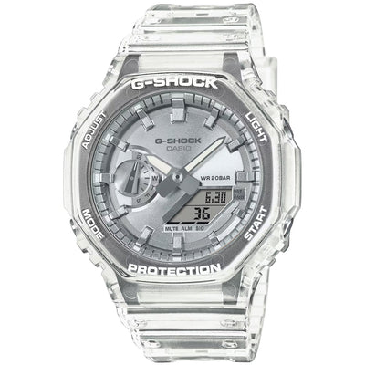 Casio G-Shock Octagon Series GA-2100BM-7A8ER ana-digi herrklocka med grå urtavla och armband i resin