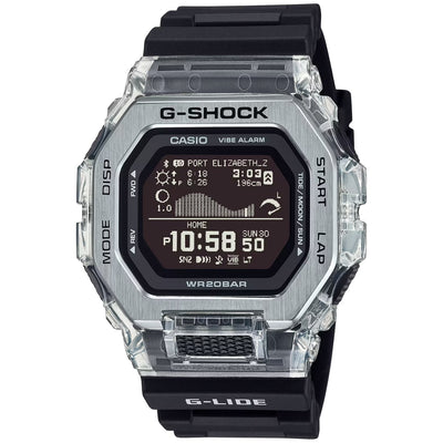Casio G-Shock GBX-100S-1ER digital herrklocka med svart urtavla och armband i resin