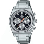 Casio Edifice Chronograph EFB-730D-1AVUEF analog herrklocka med svart urtavla och armband i rostfritt stål