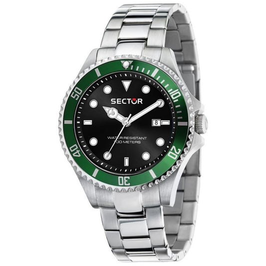 Sector Series 230 R3253161041 analog herrklocka med svart urtavla och armband i rostfritt stål