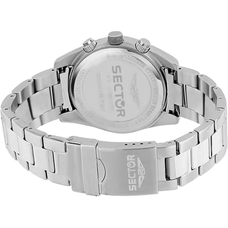 Sector 240 R3273676004 analog herrklocka med blå urtavla och armband i rostfritt stål