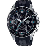 Casio Edifice EFV-550P-1AVUEF analog herrklocka med svart urtavla och armband i gummi
