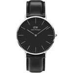 Daniel Wellington Classic Sheffield DW00100145 analog herrklocka med svart urtavla och armband i läder