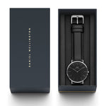 Daniel Wellington Classic Sheffield DW00100145 analog herrklocka med svart urtavla och armband i läder