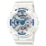 Casio G-Shock GA-110HDS-7AER analog unisexklocka med vit urtavla och armband i resin