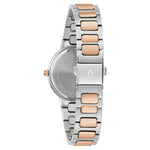 Bulova Classic 98L327 analog damklocka med flerfärgad urtavla och armband i rostfritt stål