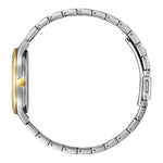 Citizen Eco-Drive EM0506-77A analog damklocka med vit urtavla och armband i rostfritt stål