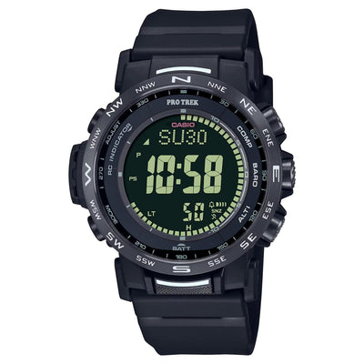 Casio Pro Trek PRW-35Y-1BER digital herrklocka med svart urtavla och armband i resin