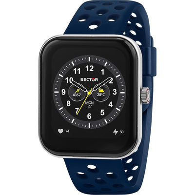 Sector S-03 Pro Smartwatch R3251159002 digital unisexklocka med svart urtavla och armband i gummi