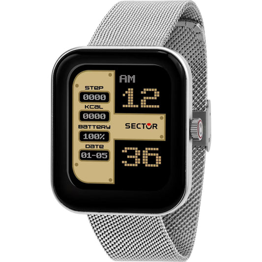 Sector S-03 Smartwatch R3253294001 smartwatch unisexklocka med svart urtavla och armband i rostfritt stål