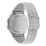 Casio Vintage A171WE-1AEF digital herrklocka med silver urtavla och armband i rostfritt stål