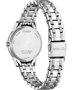 Citizen Eco-Drive Classic FE1240-81L analog damklocka med blå urtavla och armband i rostfritt stål