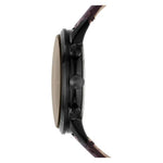 Fossil Townsman Automatic ME3155 analog herrklocka med brun urtavla och armband i läder
